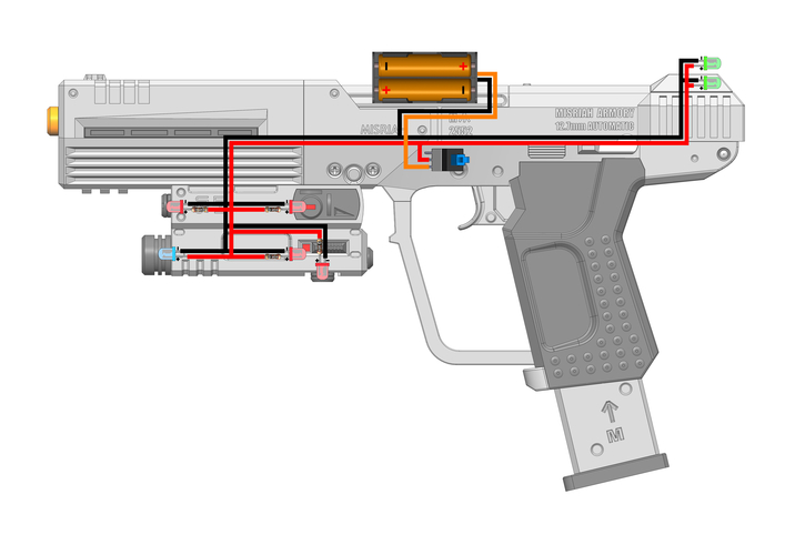 M6C Socom - Halo - Printable model - STL files 3D Print 504044