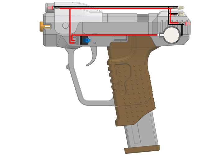 M6D Magnum - Halo - Printable 3d model - STL files 3D Print 504072