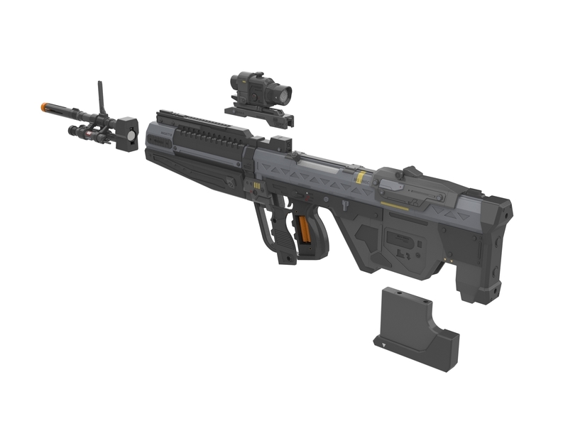 M392 Assault Rifle - Halo - Printable model - STL files - Pinshape