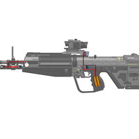 M392 Assault Rifle - Halo - Printable model - STL files - Thumbnail 9