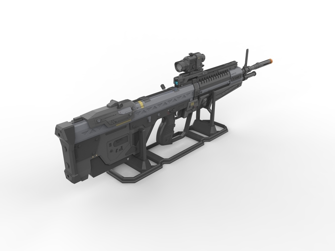 M392 Assault Rifle - Halo - Printable model - STL files 3D Print 504138