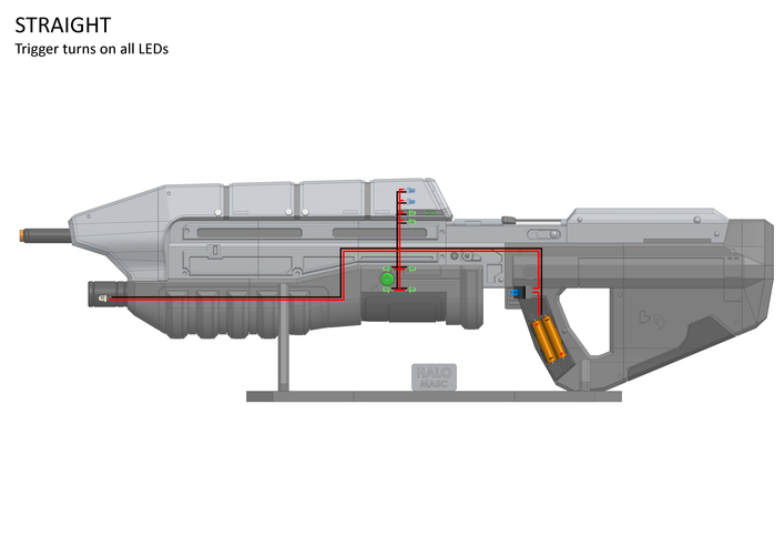 MA5c Assault Rifle - Halo - Printable model 3D Print 504140