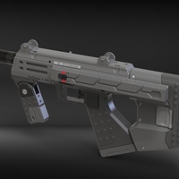  M7 SMG - Halo - Printable 3d model - STL files - Thumbnail 7