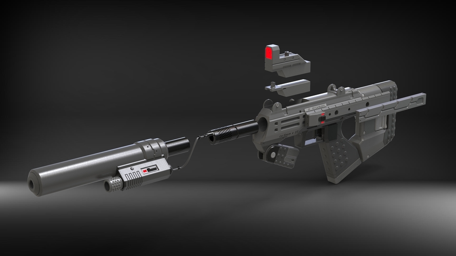  M7 SMG - Halo - Printable 3d model - STL files 3D Print 504219