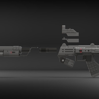  M7 SMG - Halo - Printable 3d model - STL files - Thumbnail 10