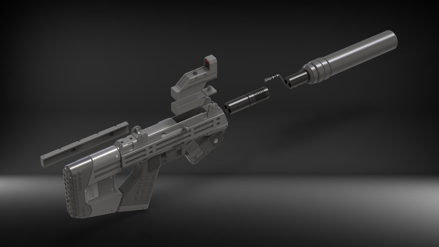  M7 SMG - Halo - Printable 3d model - STL files 3D Print 504221