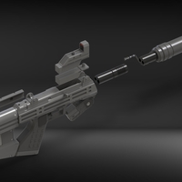  M7 SMG - Halo - Printable 3d model - STL files - Thumbnail 11