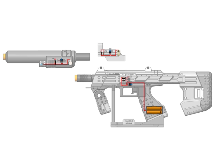  M7 SMG - Halo - Printable 3d model - STL files 3D Print 504227