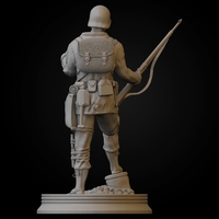 WW2 Easy Company Solidier 3D print model - Thumbnail 2