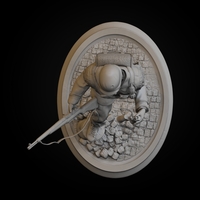 WW2 Easy Company Solidier 3D print model - Thumbnail 3