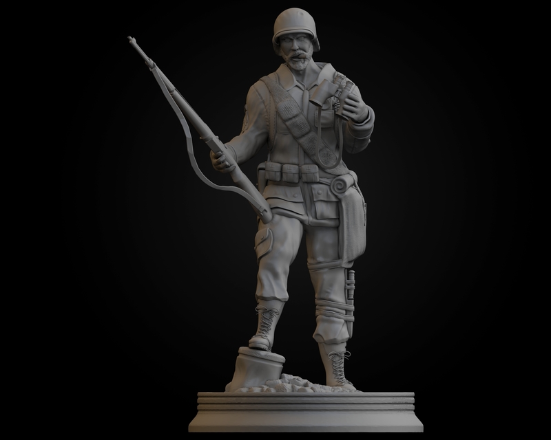WW2 Easy Company Solidier 3D print model