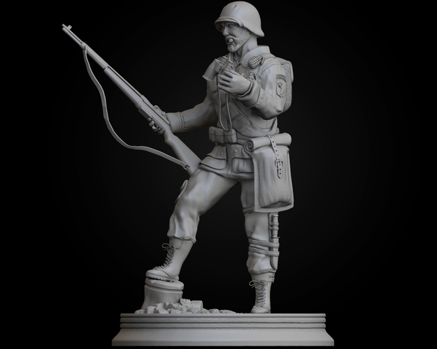 WW2 Easy Company Solidier 3D print model 3D Print 504235