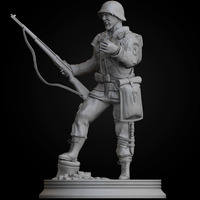 WW2 Easy Company Solidier 3D print model - Thumbnail 5