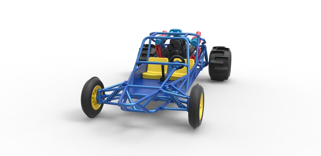 Diecast Sand drag Rail buggy Scale 1:25 3D Print 504270