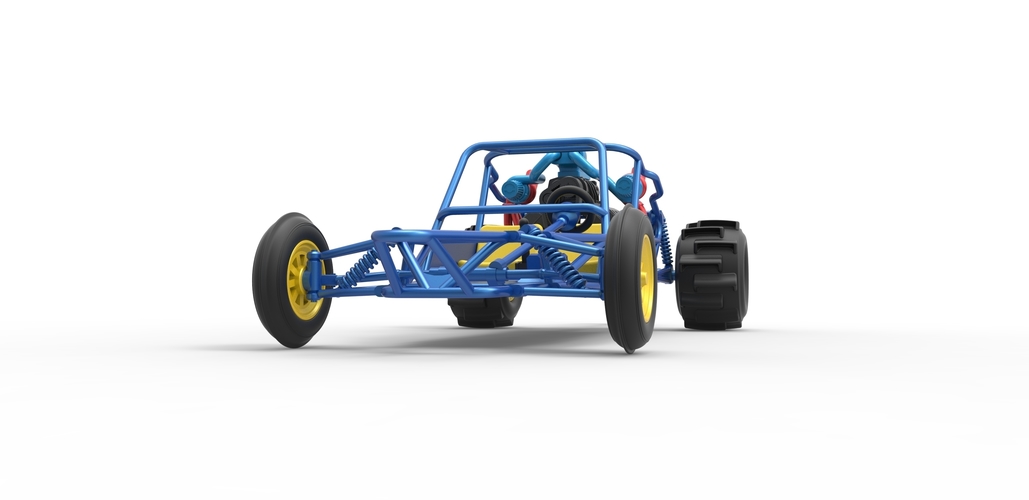 Diecast Sand drag Rail buggy Scale 1:25 3D Print 504271