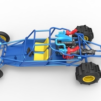 Diecast Sand drag Rail buggy Scale 1:25 - Thumbnail 9