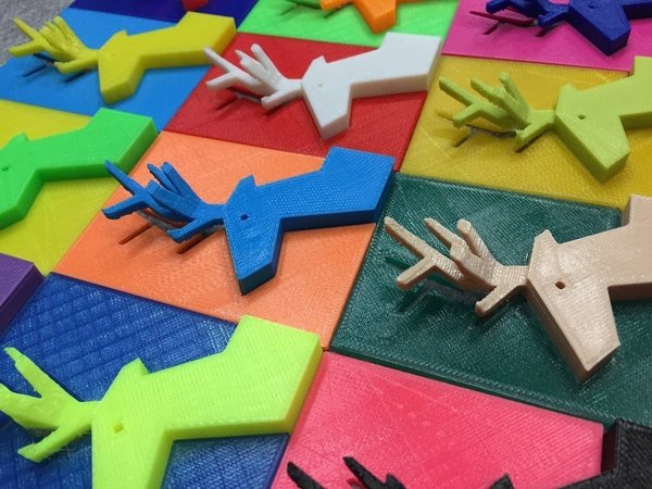 The 2D & 3D tiles of deer.