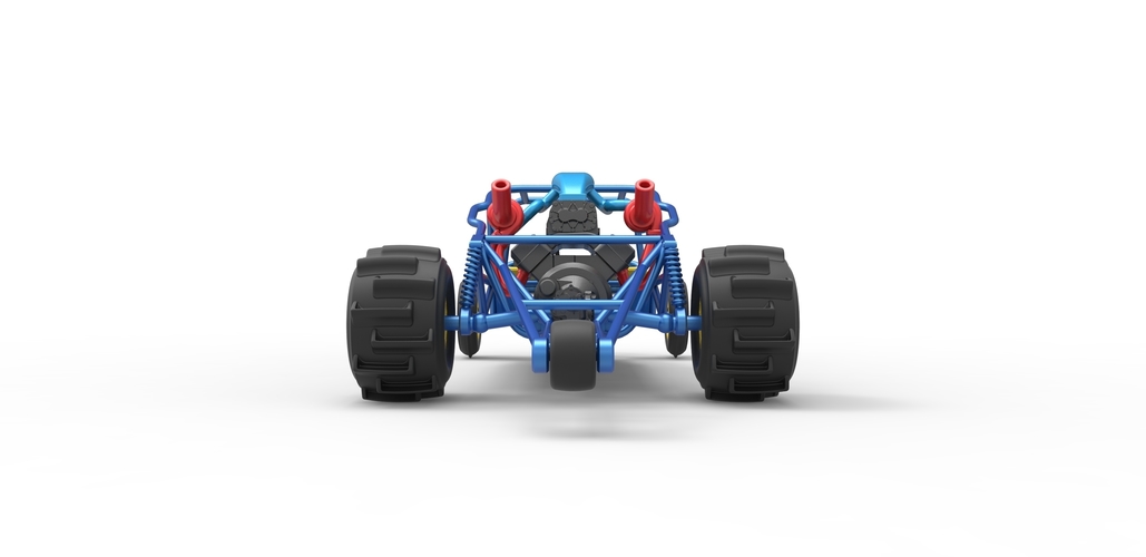 Diecast Sand drag Rail buggy Scale 1:25 3D Print 504280