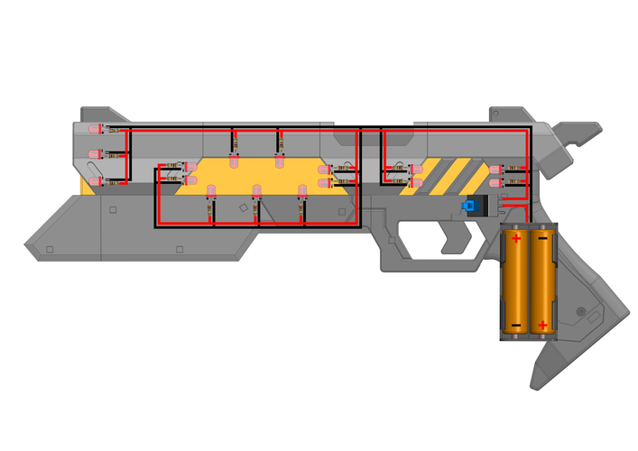 Lucian Guns - League of Legends - Printable model 3D Print 504305