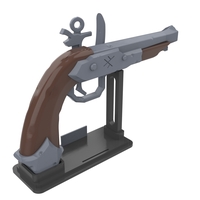 Sailor Pistol - Sea of Thieves - Printable 3d model - STL files - Thumbnail 2