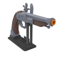 Sailor Pistol - Sea of Thieves - Printable 3d model - STL files - Thumbnail 3