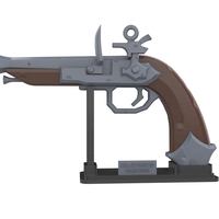 Sailor Pistol - Sea of Thieves - Printable 3d model - STL files - Thumbnail 15