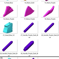  Rainbow Smash Unicorn - Fortnite - Printable model - Thumbnail 1