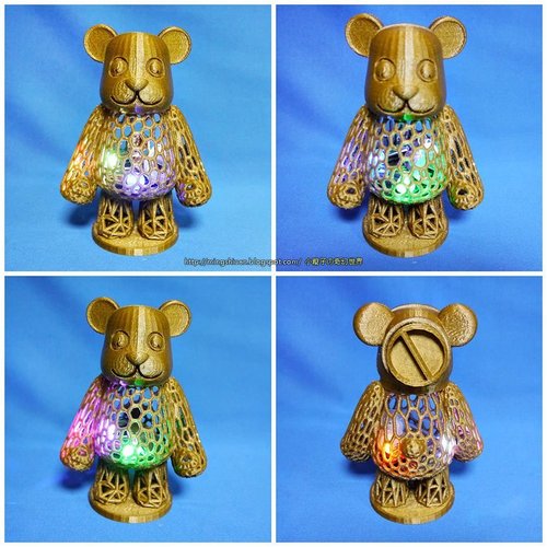 Teddy Bear Bank 3D Print 50447