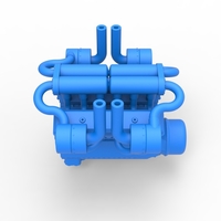 Diecast Turbo engine V12 for pulling tractor 3 Scale 1:25 - Thumbnail 10