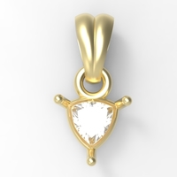 trillion pendant 5mm - Thumbnail 2