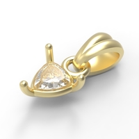 trillion pendant 5mm - Thumbnail 3