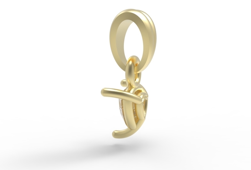 trillion pendant 5mm