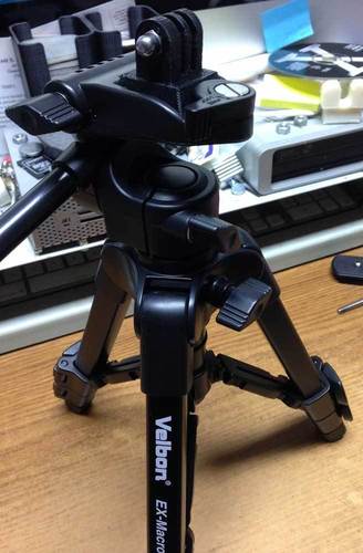 Velbon EX-Macro to GoPro Quick Release Mount 3D Print 50457