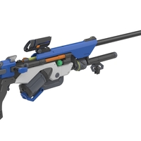 Ana Sniper Rifle - Overwatch - Printable model - 2 SKINS - Thumbnail 2