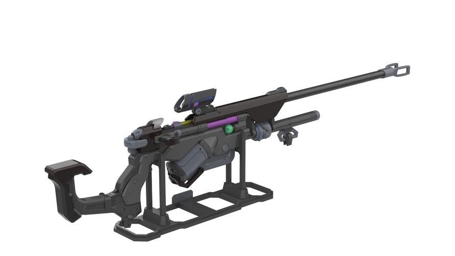 Ana Sniper Rifle - Overwatch - Printable model - 2 SKINS 3D Print 504607