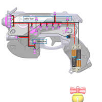  DVa Gun Black Cat Skin - Overwatch - Printable  model - Thumbnail 2