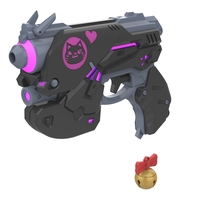 Small  DVa Gun Black Cat Skin - Overwatch - Printable  model 3D Printing 504614