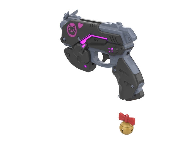  DVa Gun Black Cat Skin - Overwatch - Printable  model 3D Print 504616