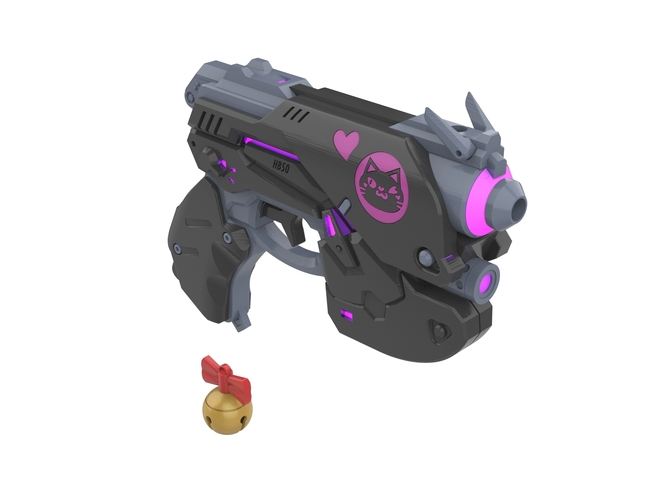  DVa Gun Black Cat Skin - Overwatch - Printable  model 3D Print 504617