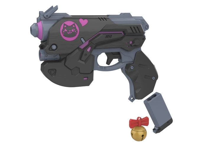  DVa Gun Black Cat Skin - Overwatch - Printable  model 3D Print 504618