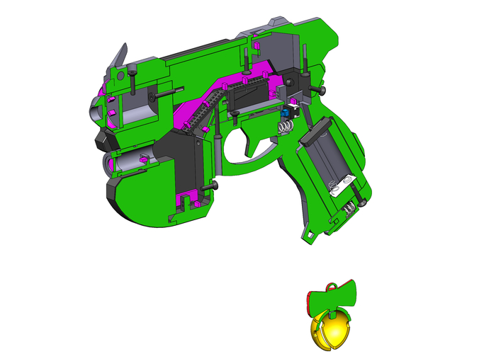  DVa Gun Black Cat Skin - Overwatch - Printable  model 3D Print 504620