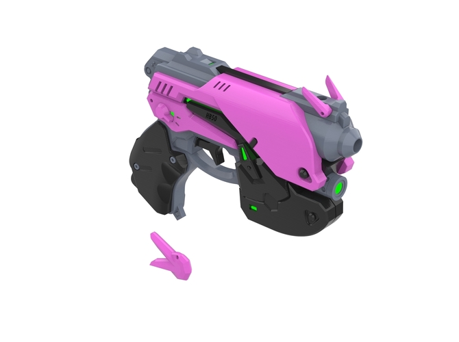  DVa Gun - Overwatch - Printable model - STL files 3D Print 504622