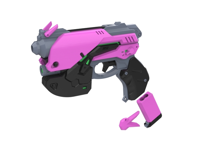  DVa Gun - Overwatch - Printable model - STL files 3D Print 504623