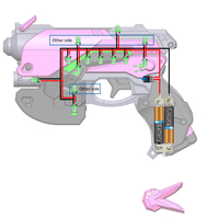  DVa Gun - Overwatch - Printable model - STL files - Thumbnail 5