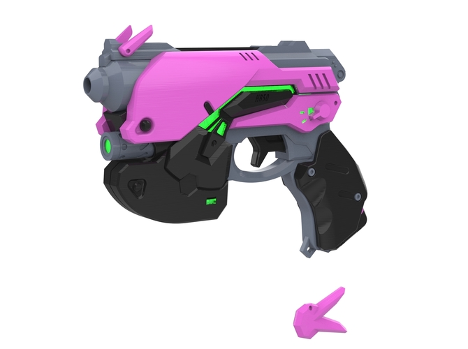  DVa Gun - Overwatch - Printable model - STL files 3D Print 504629