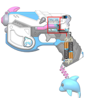  DVa Gun Waveracer Skin - Overwatch - Printable model - Thumbnail 1