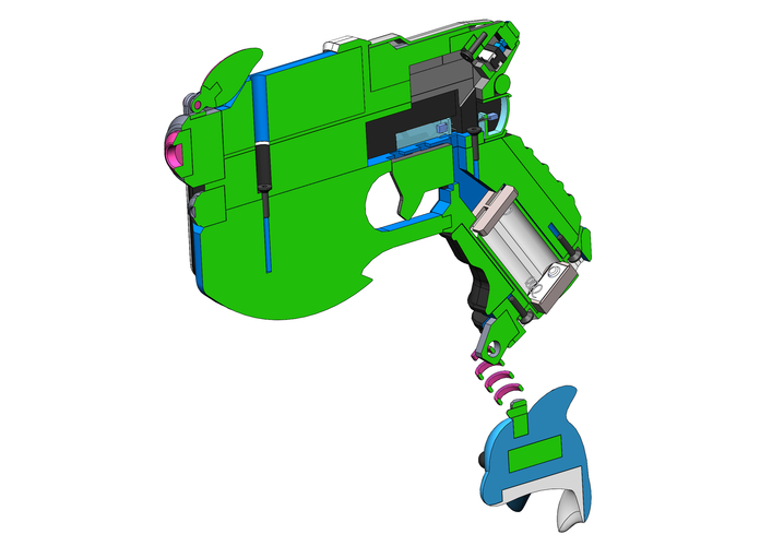  DVa Gun Waveracer Skin - Overwatch - Printable model 3D Print 504652