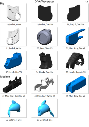  DVa Gun Waveracer Skin - Overwatch - Printable model 3D Print 504653