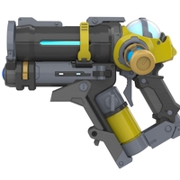  Mei Gun Firefighter Skin - Overwatch - Printable model - Thumbnail 8