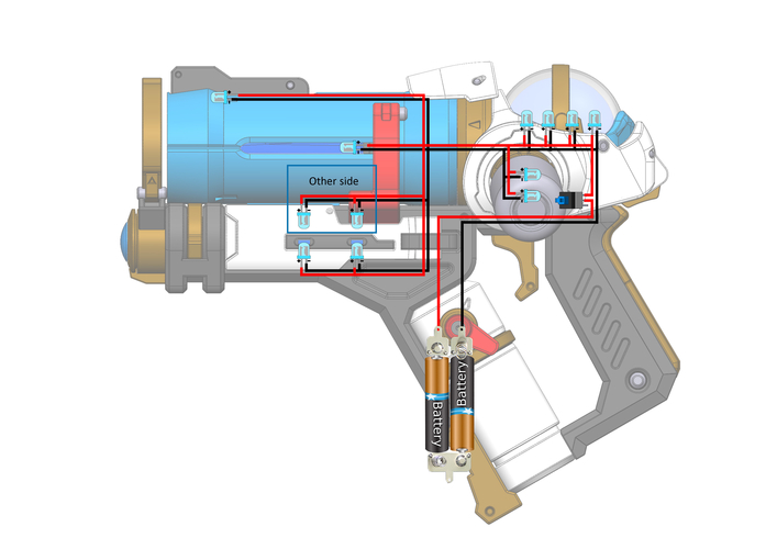 Mei Gun  - Overwatch - Printable 3d model - STL files 3D Print 504671